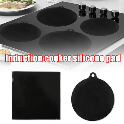 Induction Cooker Pad Reusable Protective Pad High Temperature Anti-Slip Silicone Insulation Pad Kitchen Cooking Supplies