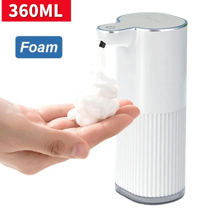 Automatic Soap Dispenser Foam Touchless Soap Dispenser 360-430ML USB Rechargeable 4 Level Adjustable Hand Sanitizer Dispenser