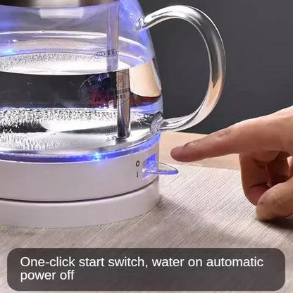 Borosilicate Glass Electric Kettle for Boiling Water 220V Home Tea Kettle 1L Transparent Heat Preservation Bouilloire Électrique