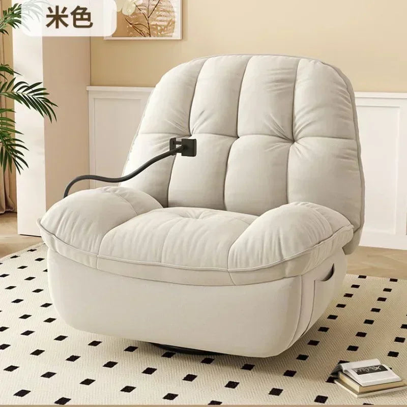 ZC First-Class Space Massage Armchair Living Room Balcony Multi-Function Electric Reclining Rotating Leisure Sofa Rocking Chair