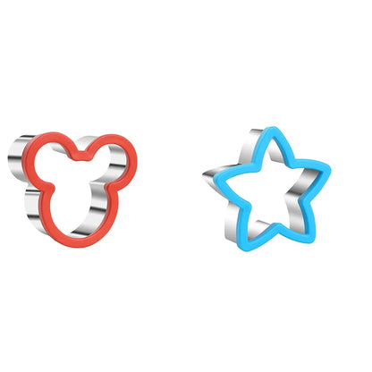 Sandwich Cutters For Children Kids Heart Star Mickey Bread Toast Lunch Bento Box Food Cookie Sandwich Makers Molds Kitchen Tools