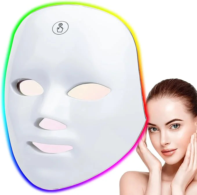 Rechargeable Facial LED Mask 7 Colors LED Photon Beauty Mask Skin Rejuvenation Home Face Lifting Whitening Beauty Device