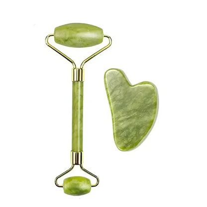 Natural Jade Roller Face Gua Sha Natural Stone Body Neck Massager Acupoint Eye Care Spa Massage Tools Massage Visage Lifting