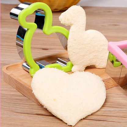 Sandwich Cutters For Children Kids Heart Star Mickey Bread Toast Lunch Bento Box Food Cookie Sandwich Makers Molds Kitchen Tools