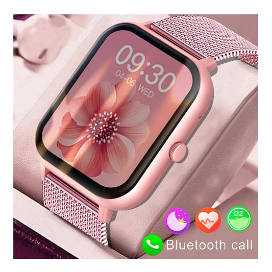 2024 New For Xiaomi Smart Watch Women Bluetooth Call Sport Fitness Tracker Watch Health Monitor Fashion Ladies Men Smartwatch