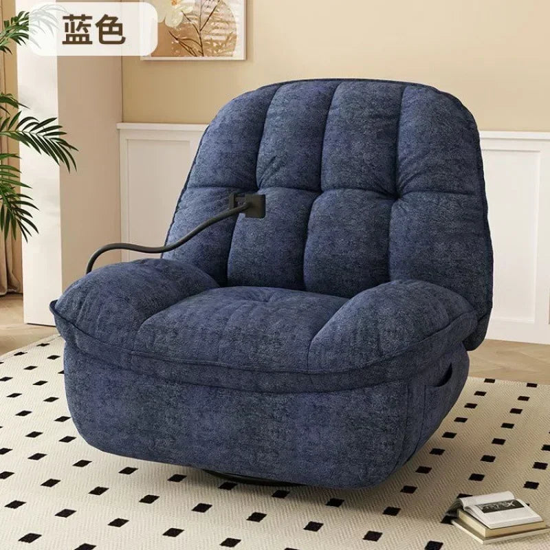 ZC First-Class Space Massage Armchair Living Room Balcony Multi-Function Electric Reclining Rotating Leisure Sofa Rocking Chair